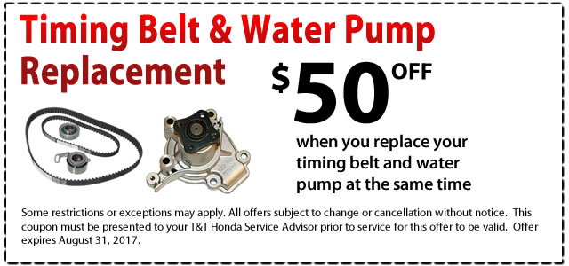 Timing Belt & Water Pump Replacement Timing Belt & Water Pump Replacement